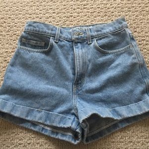 American apparel jean shorts